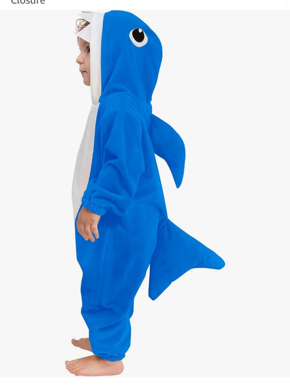 Blue Shark One-Piece Kids Costume Romper